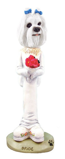 Maltese Bride Doogie Collectible Dog Figurine