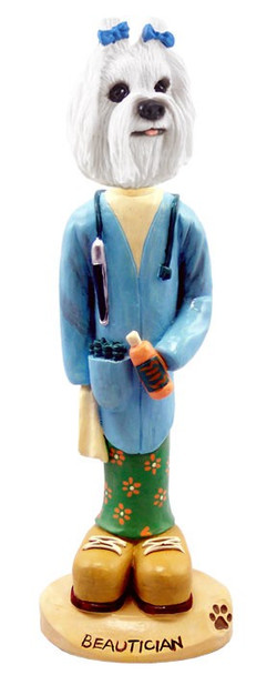Maltese Beautician Doogie Collectible Dog Figurine