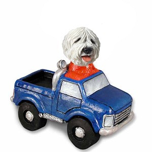 Old English Sheepdog Pickup Doogie Collectible Dog Figurine