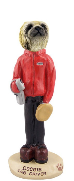 Pekingese Cab Driver Doogie Collectible Dog Figurine