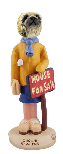 Pekingese Female Realtor Doogie Collectible Dog Figurine