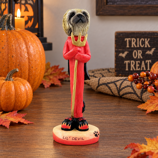 Pekingese Lil Devil Doogie Collectible Dog Figurine