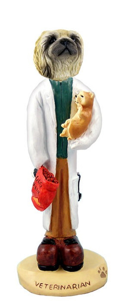 Pekingese Veterinarian Doogie Collectible Dog Figurine