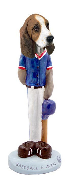 Basset Hound Baseball Player Doogie Collectible Dog Figurine