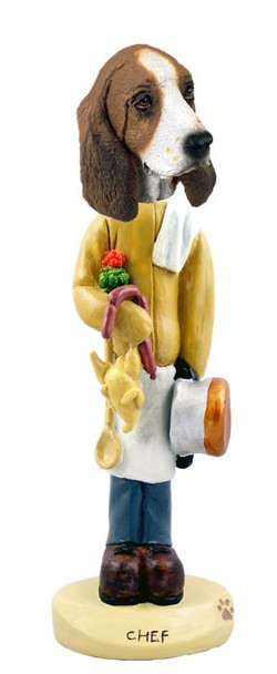 Basset Hound Chef Doogie Collectible Dog Figurine