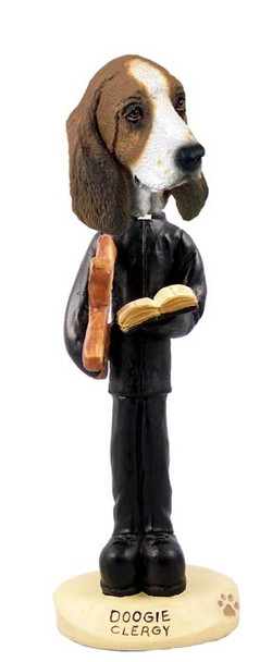 Basset Hound Clergy Doogie Collectible Dog Figurine