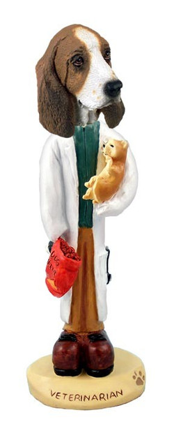 Basset Hound Veterinarian Doogie Collectible Dog Figurine