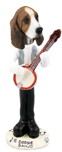 Basset Hound Banjo Doogie Collectible Dog Figurine