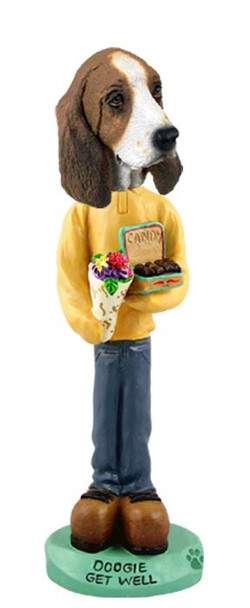 Basset Hound Get Well Doogie Collectible Dog Figurine