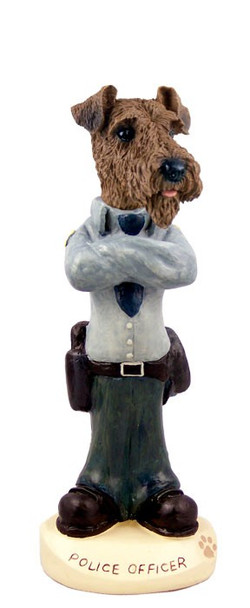 Airedale Police Doogie Collectible Dog Figurine