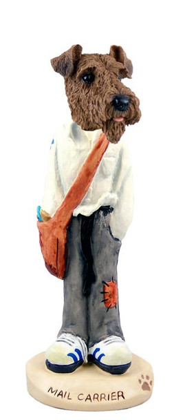 Airedale Mail Carrier Doogie Collectible Dog Figurine