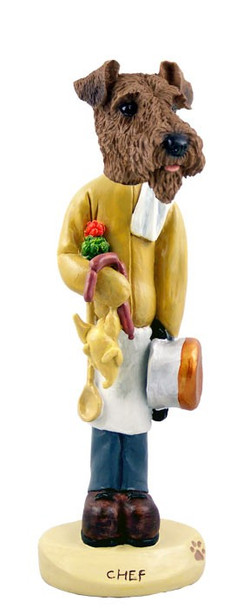 Airedale Chef Doogie Collectible Dog Figurine