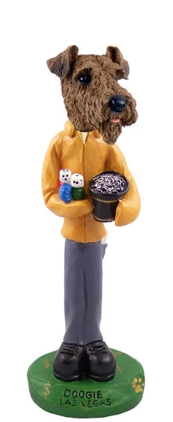 Airedale Las Vegas Doogie Collectible Dog Figurine