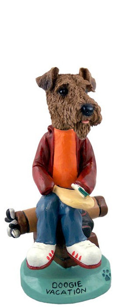 Airedale Vacation Doogie Collectible Dog Figurine
