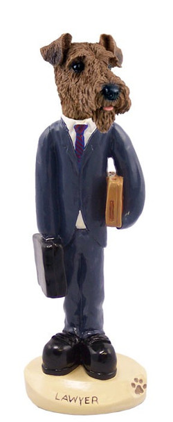 Airedale Lawyer Doogie Collectible Dog Figurine