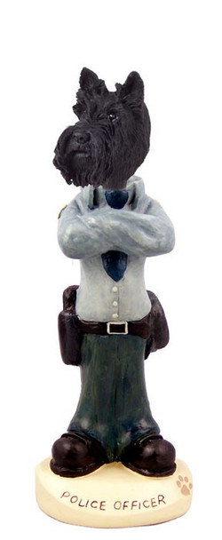 Scottish Terrier Police Doogie Collectible Dog Figurine