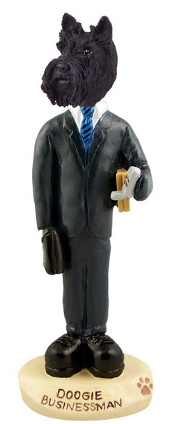 Scottish Terrier Businessman Doogie Collectible Dog Figurine