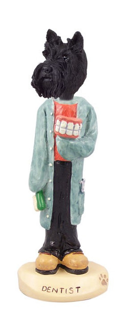Scottish Terrier Dentist Doogie Collectible Dog Figurine