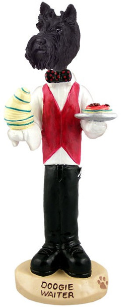 Scottish Terrier Waiter Doogie Collectible Dog Figurine