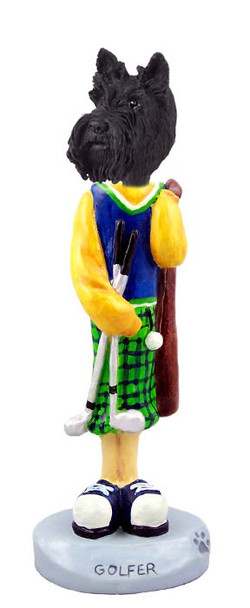 Scottish Terrier Golf Doogie Collectible Dog Figurine