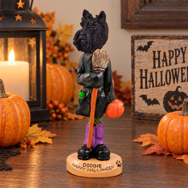 Scottish Terrier Happy Halloween Doogie Collectible Dog Figurine