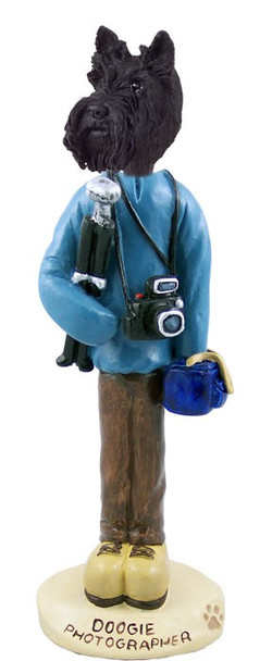 Scottish Terrier Photographer Doogie Collectible Dog Figurine