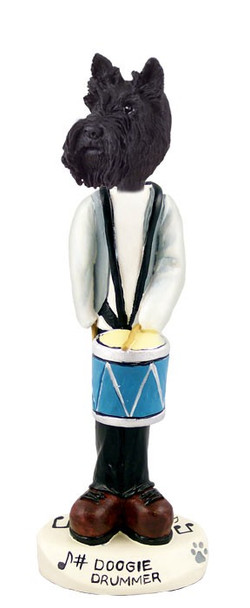 Scottish Terrier Drummer Doogie Collectible Dog Figurine