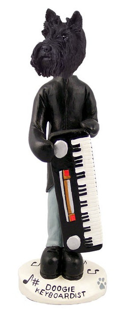 Scottish Terrier Keyboardist Doogie Collectible Dog Figurine
