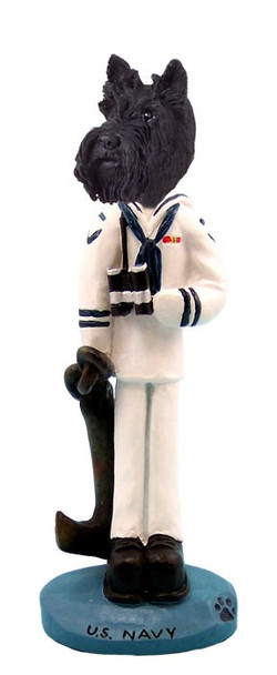 Scottish Terrier U S Navy Doogie Collectible Dog Figurine