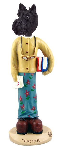 Scottish Terrier Female Teacher Doogie Collectible Dog Figurine