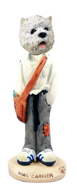 West Highland White Terrier Mail Carrier Doogie Collectible Dog Figurine