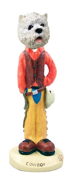 West Highland White Terrier Cowboy Doogie Collectible Dog Figurine