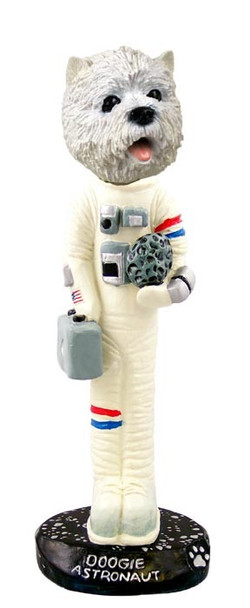 West Highland White Terrier Astronaut Doogie Collectible Dog Figurine