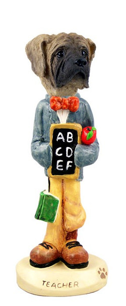Mastiff Teacher Doogie Collectible Dog Figurine