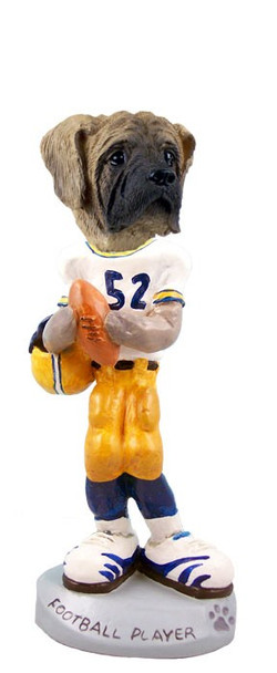 Mastiff Football Player Doogie Collectible Dog Figurine
