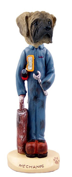 Mastiff Mechanic Doogie Collectible Dog Figurine