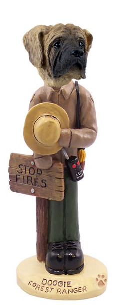 Mastiff Forest Ranger Doogie Collectible Dog Figurine