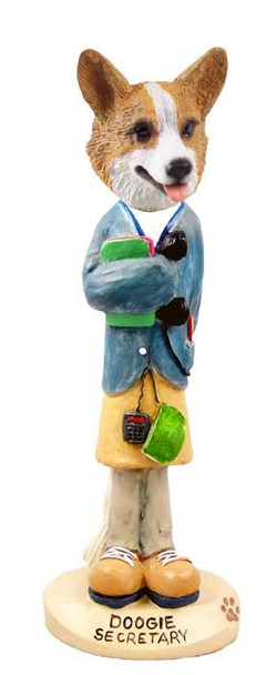 Pembroke Welsh Corgi Secretary Doogie Collectible Dog Figurine