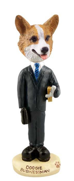 Pembroke Welsh Corgi Businessman Doogie Collectible Dog Figurine