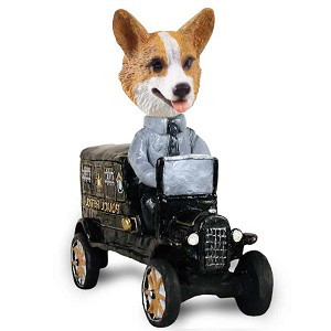 Pembroke Welsh Corgi Paddy Wagon Doogie Collectible Dog Figurine