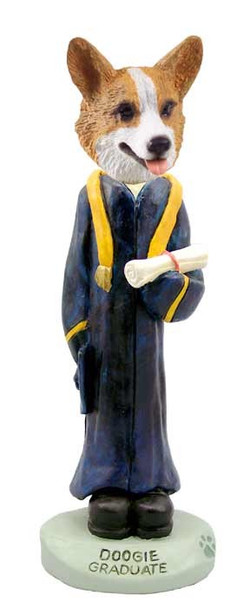 Pembroke Welsh Corgi Graduate Doogie Collectible Dog Figurine