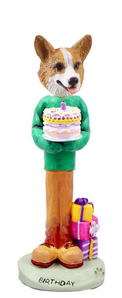 Pembroke Welsh Corgi Birthday Doogie Collectible Dog Figurine