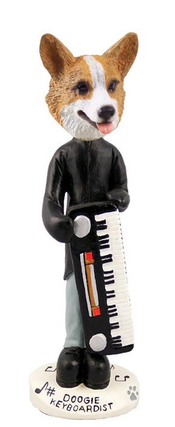 Pembroke Welsh Corgi Keyboardist Doogie Collectible Dog Figurine