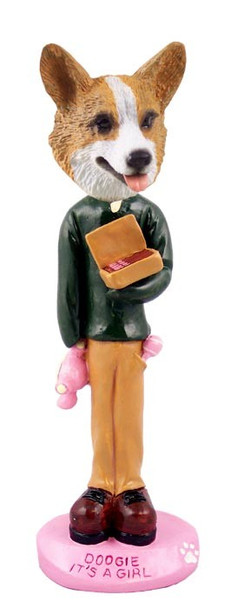 Pembroke Welsh Corgi It's a Girl Doogie Collectible Dog Figurine