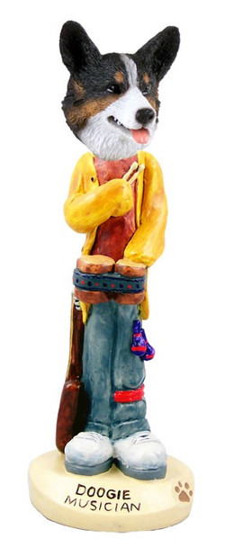 Cardigan Welsh Corgi Musician Doogie Collectible Dog Figurine