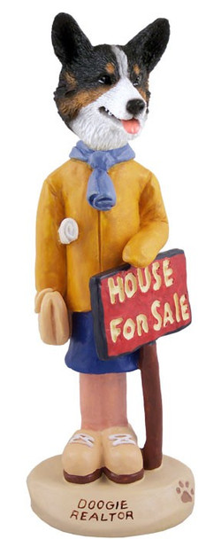 Cardigan Welsh Corgi Female Realtor Doogie Collectible Dog Figurine