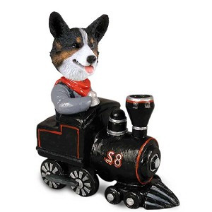 Cardigan Welsh Corgi Train Doogie Collectible Dog Figurine