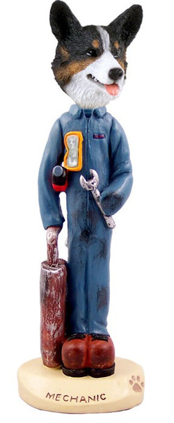 Cardigan Welsh Corgi Mechanic Doogie Collectible Dog Figurine