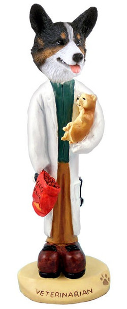 Cardigan Welsh Corgi Veterinarian Doogie Collectible Dog Figurine