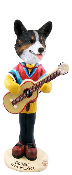 Cardigan Welsh Corgi Viva Mexico Doogie Collectible Dog Figurine